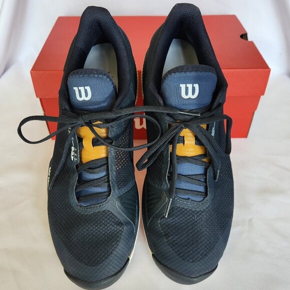 Men's WILSON Kaos Swift Tennis Shoe - Blue/Orange - M9/W10.5 - Picture 2 of 10